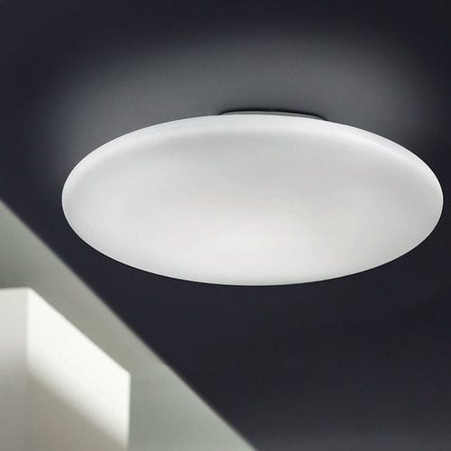 Современный потолочный светильник - SUN - alma light - круглый / из опалового стекла / из железа
