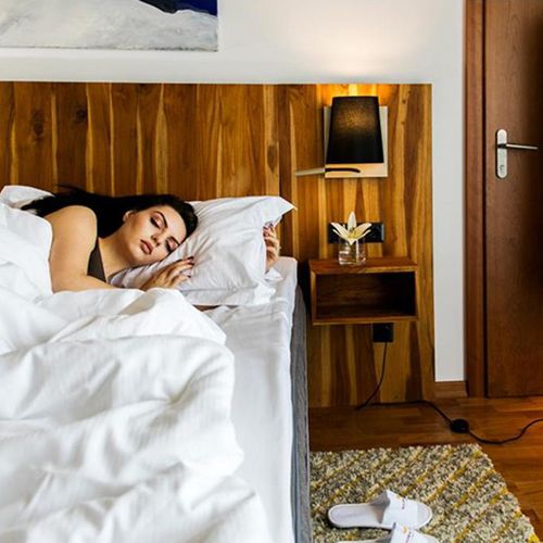 Современный настенный светильник - HOTEL - alma light - для интерьера / из железа / из хлопка