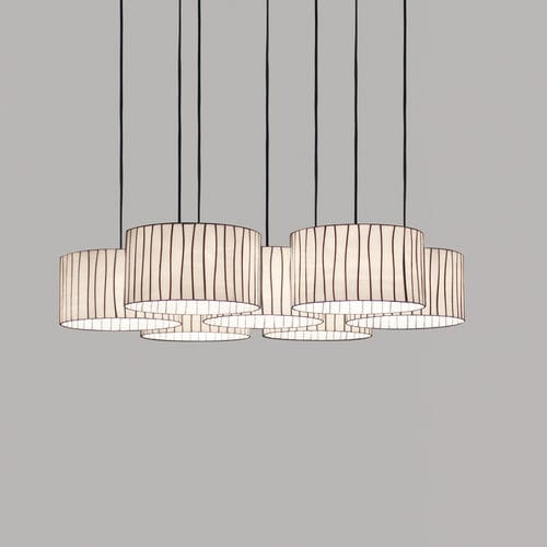 Подвесная лампа - Curvas chandelier medium - a emotional light - из стекла / современная / проводная