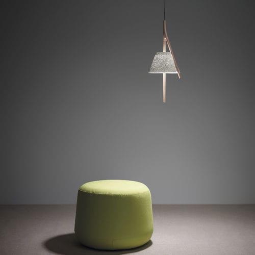 Подвесная лампа - CAMBO CM304 - a emotional light - из сетки из нержавеющей стали / из дерева / дизайнерская