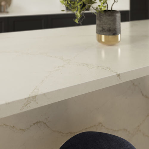 Рабочая поверхность из Silestone® - Élysée - Cosentino - для кухни / белая / полированная