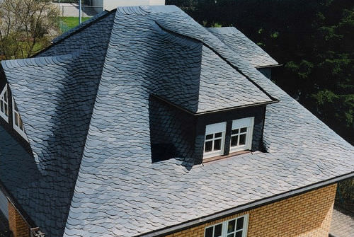 Покрытие из шифера - RANDOM TILING / ROMBEIROS - Theis-Böger Schiefer-Pizarras - для сельской местности