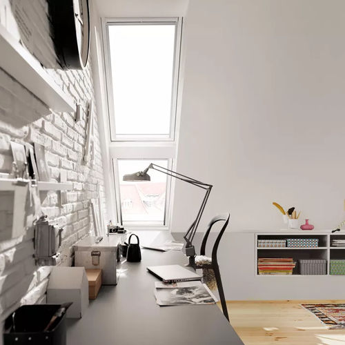 Мансардное окно из дерева - VERRIÈRE - VELUX - неподвижное / с двойным остеклением / одностворчатое