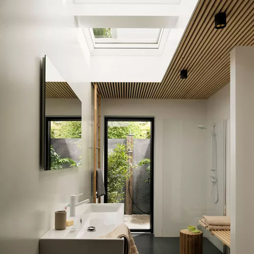 Жалюзи наматывающееся - VELUX - для окон / из полотна / из крашеного алюминия
