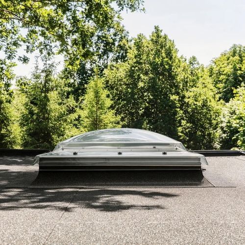 Световой купол для плоской крыши - COUPOLE - VELUX - из поликарбоната / из ПВХ / из акрила