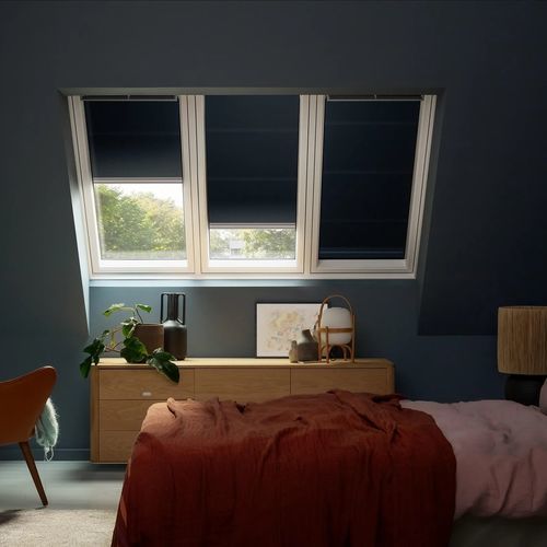 Роликовая ставня - SOUPLE - VELUX - из металла / матовая / для окна