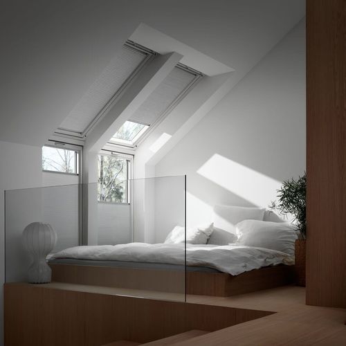 Плиссированное жалюзи - VELUX - для окон / из ткани / из алюминия