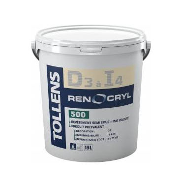 Защитная штукатурка - RENOCRYL 500 - Tollens - для наружного применения / для стены / для фасада
