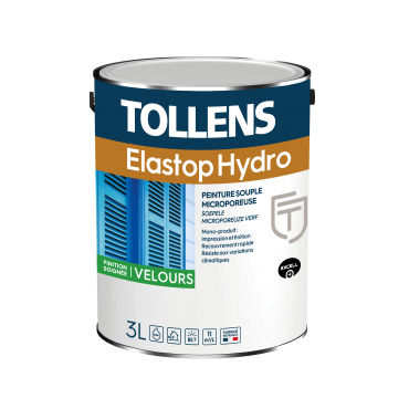 Защитная краска - ELASTOP HYDRO - Tollens - внутренняя / для стены / для обшивки из дерева