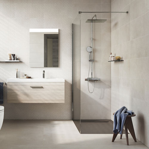 Плитка из керамогранита - COUVET - Roca Tile - естественная отделка / для интерьера / для ванной комнаты