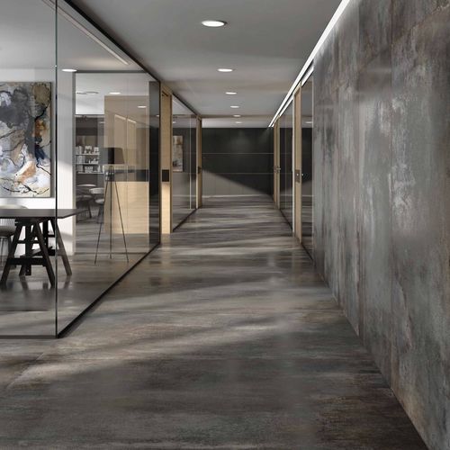 Плитка из керамики - IRON - Roca Tile - из фарфора / из металла / матовая