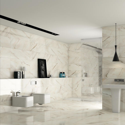 Плитка для интерьера - CALACATTA - Roca Tile - из керамогранита / полированная / естественная отделка