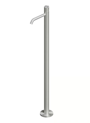 Однорычажный смеситель для раковины - STEREO 16 05 T - QuadroDesign - напольный / из нержавеющей стали 316L / для ванной комнаты