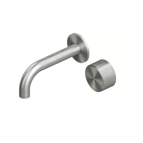 Однорычажный смеситель для раковины - STEREO 16 10 00 - QuadroDesign - настенный / встраиваемый / из нержавеющей стали 316L