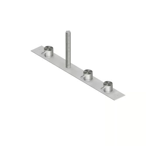 Двухрычажный смеситель для раковины - SOURCE 12 97 R - QuadroDesign - настольный / из нержавеющей стали / для ванной комнаты