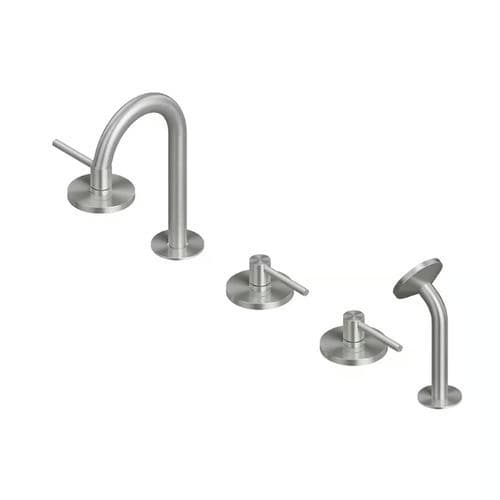 Набор для ванны из нержавеющей стали 316L - FFQT 21 98 - QuadroDesign - на борт ванны / современный / 3 отверстия