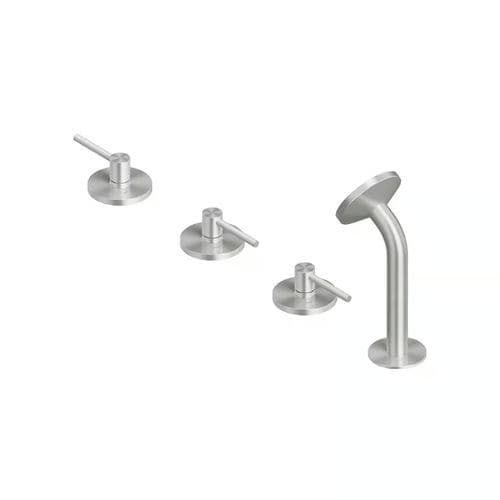 Набор для ванны из нержавеющей стали 316L - FFQT 21 99 - QuadroDesign - на борт ванны / морской / 2 отверстия