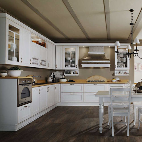 Классическая кухня - VERONA - Torchetti Cucine - из дерева / L-образная / с ручками