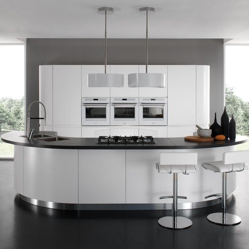 Современная кухня - SEVEN - Torchetti Cucine - из ламината / круглая / без ручки