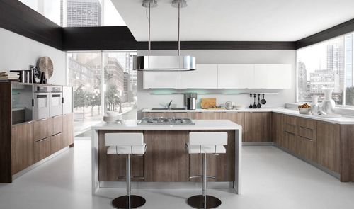 Современная кухня - AIRONE - Torchetti Cucine - из дерева / островного типа / с ручками