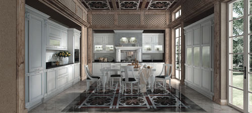 Классическая кухня - FIRENZE - Torchetti Cucine - из дерева / скрытая / с ручками