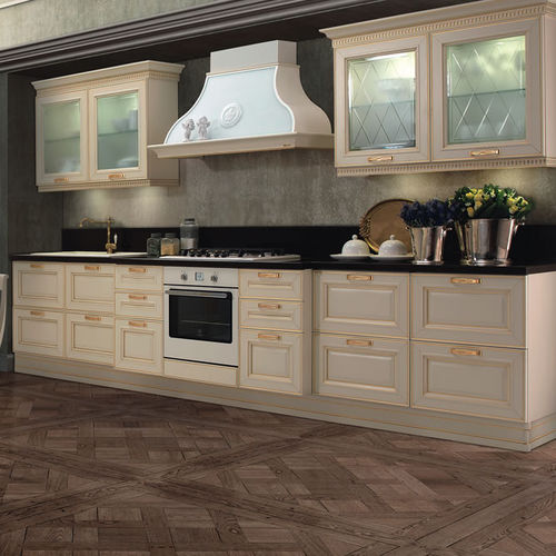 Классическая кухня - FIRENZE - Torchetti Cucine - из стекла / из дерева / с ручками