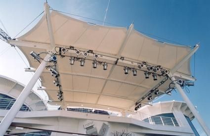 Натяжная конструкция кабель-мембрана - BANDSTANDS - ACS-PRODUCTION - для маркиз / с мембраной из ЭТФЭ / для общественных мест