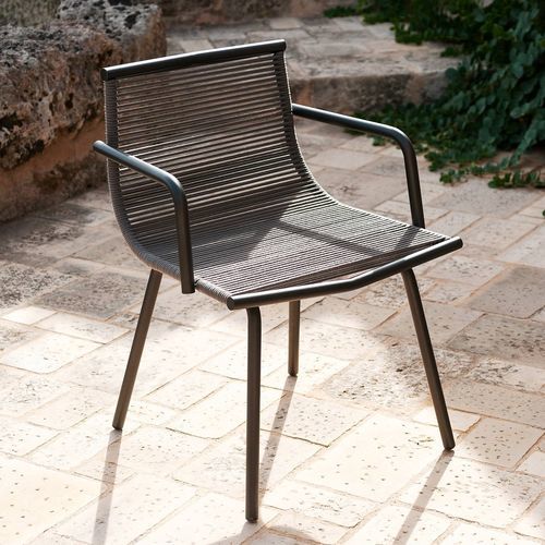 Современный cтул для столовых - LAZE 059 - RODA - для наружного применения / из полиэстера / из акрила