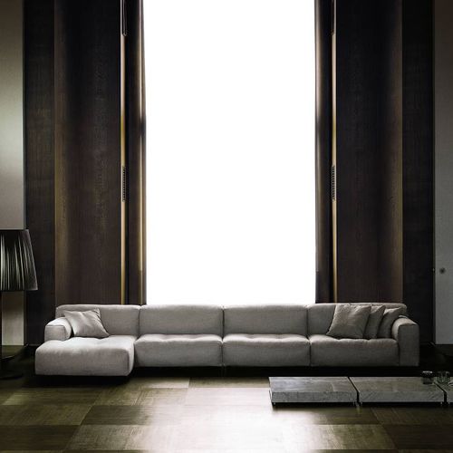 Модульный диван - SOFTWALL - Living Divani - современный / из ткани / из кожи