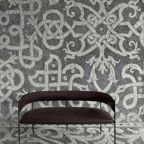 Современная банкетка - ERA  - Living Divani - из ткани / из кожи / с основанием из стали