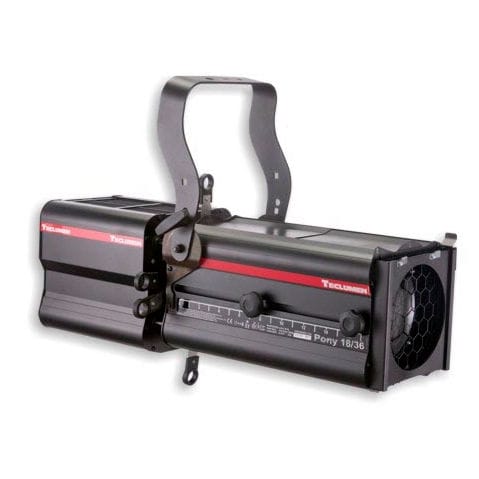 Профильный прожектор IP20 - PONY 18/36 DMX 5000°K - Teclumen - светодиодный / для освещения сцены / для театра