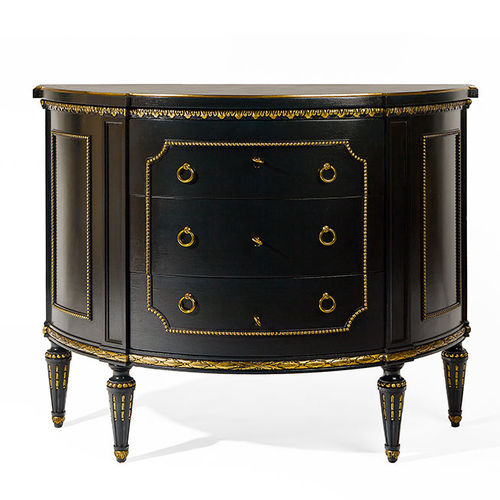 Классический комод - ART. 6950 BIS - SALDA ARREDAMENTI - из дерева / 3 выдвижных ящика / черный