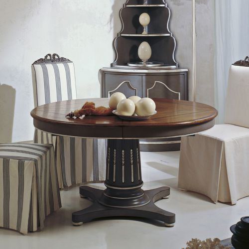 Классический обеденный стол - ART. 8482 - SALDA ARREDAMENTI - из дуба / из бука / круглый