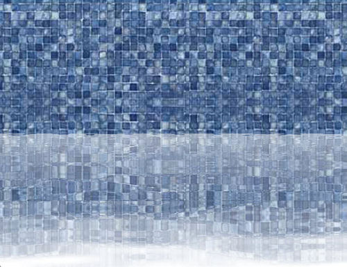 Облицовка для бассейна из ПВХ - BLUE MOSAIC - Kafko Manufacturing
