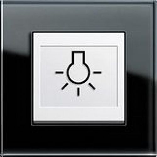 Переключатель с нажимной кнопкой - SWITCH WITH TOUCH SYMBOLS - Gira - встраиваемый / из термопластика / современный