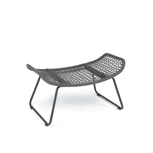 Современная подставка для ног - WING LIGHT RELAX - FISCHER MÖBEL - из лакированного алюминия / из веревки / для улицы