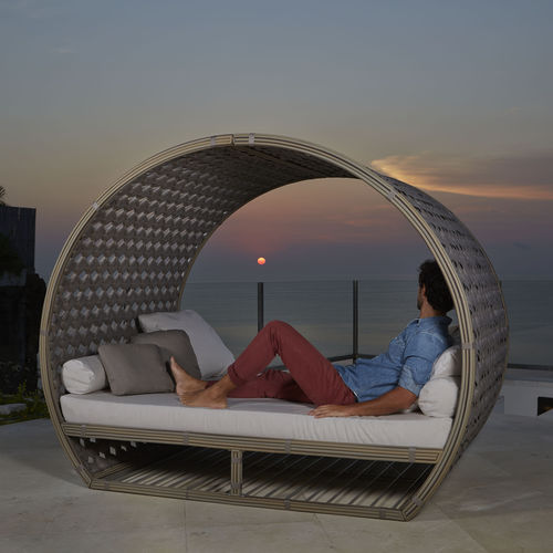 Садовая кровать с балдахином - MOONLIGHT - SKY LINE DESIGN - двуспальная / современная / из ткани