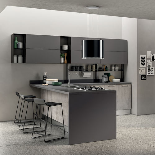 Современная кухня - SAX - SCAVOLINI - из ламината / из меламина / островного типа