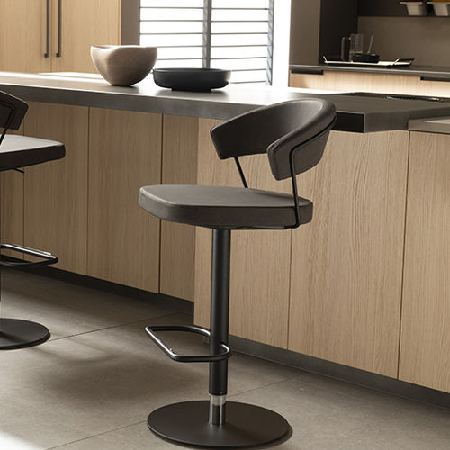 Современный барный стул - GREAT - SCAVOLINI - для интерьера / из ткани / из кожи