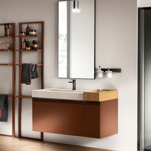 Современная ванная комната - FORMALIA - SCAVOLINI - из меламина / из стекла / из ПЭТФ