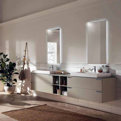 Современная ванная комната - AQUO - SCAVOLINI - из фарфора / из меламина / из стекла