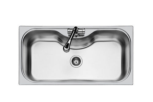 Кухонная раковина 1 чаша - URAGANO.STD - 1555 600 - Foster spa - без сушки / из нержавеющей стали / встраиваемая сверху