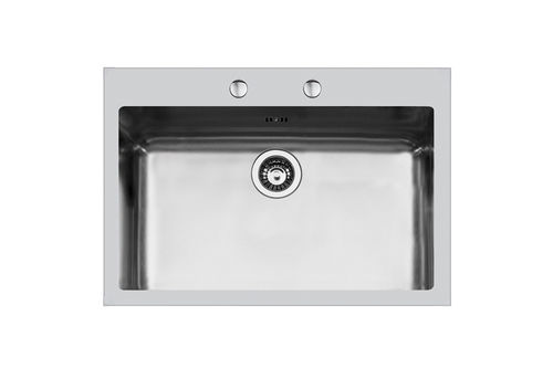 Кухонная раковина 1 чаша - KE.R15.1V.71x40.Q4 - 2278 050 - Foster spa - без сушки / из нержавеющей стали / встраиваемая сверху