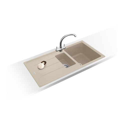 Кухонная раковина 2 чаши - BASIS BFG 651 REV - FRANKE HOME SOLUTIONS - с сушкой / из гранита / встраиваемая сверху