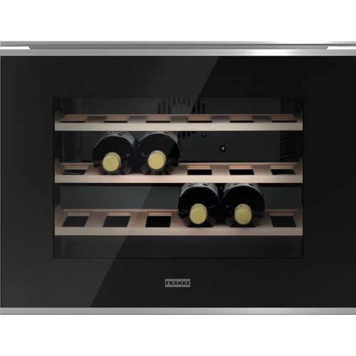 Винный шкаф для сервировки - Mythos FMY 24 WCR XS UK - FRANKE HOME SOLUTIONS - встраиваемый / из нержавеющей стали / стеклянный