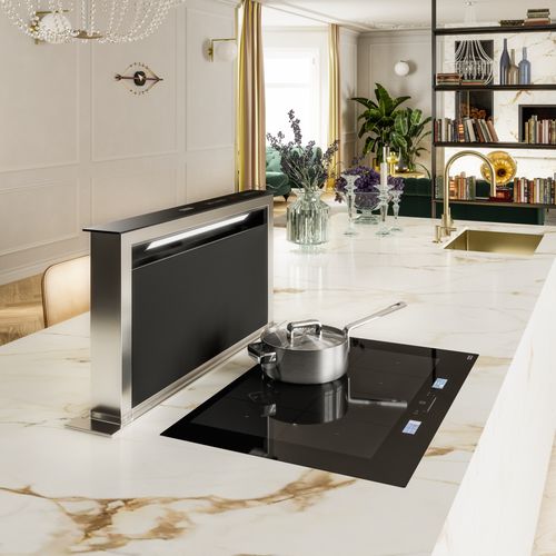 Встраиваемая вытяжка в столешницу - FDW 908 IB XS - FRANKE HOME SOLUTIONS - с рециркуляцией / со встроенным освещением / выдвижная