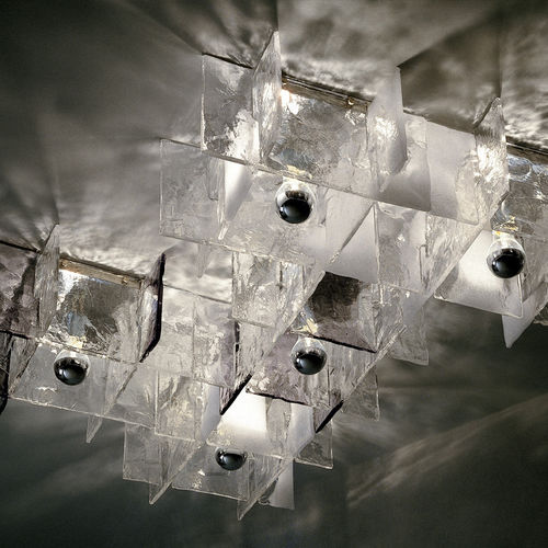 Современный потолочный светильник - ICE - Av Mazzega - из стекла / LED / для бытового использования