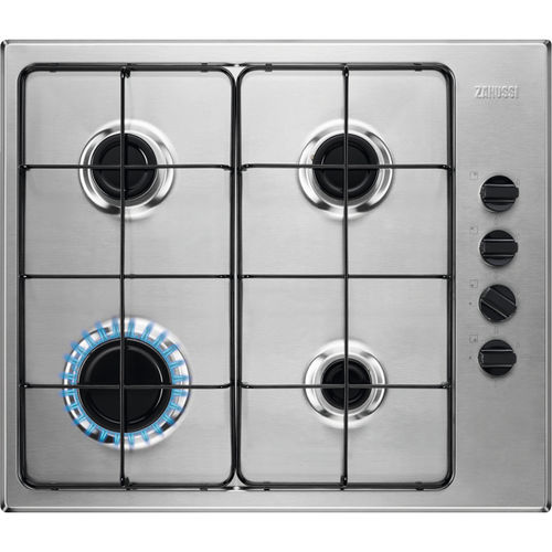 Газовая варочная панель - ZGNN640X - Zanussi Home appliances - 4 конфорки / встраиваемая / с поворотными регуляторами