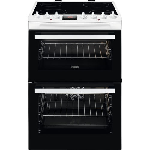 Стеклокерамическая кухонная плита - ZCV69360WA - Zanussi Home appliances - 4 конфорки / 2 духовки / с каталитической очисткой