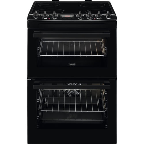 Стеклокерамическая кухонная плита - ZCV69360BA - Zanussi Home appliances - 4 конфорки / 2 духовки / с каталитической очисткой